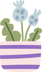 Flowers In Pot Abstract