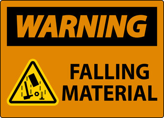Obraz premium Warning Sign, Falling Material