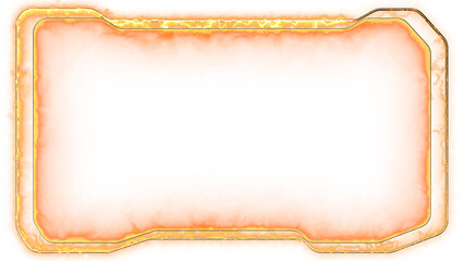 Neon gaming frame effect glowing square shape looping