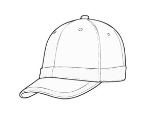 Hand drawn hipster cap illustration
