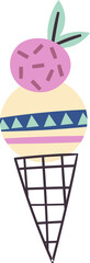 Ice Cream Cone Abstract