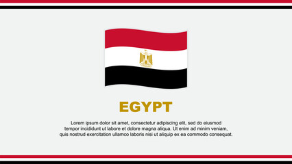 Egypt Flag Abstract Background Design Template. Egypt Independence Day Banner Social Media Vector Illustration. Egypt Design