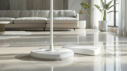 The mops lightweight design making it effortless to maneuver and reach tight spaces. - obrazy, fototapety, plakaty