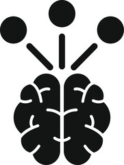 Mind care support icon simple vector. Care work health. Memory recall