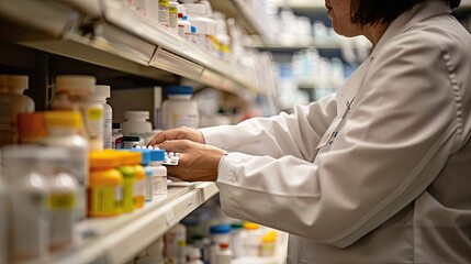 Pharmacist Sorting Medications