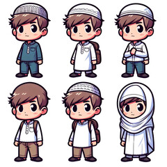young boy muslim school 