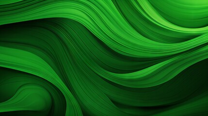 Abstract Organic Green Lines: Vibrant Wallpaper Background Illustration in Nature's Palette