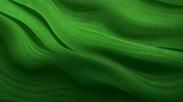 Abstract Organic Green Lines: Vibrant Wallpaper Background Illustration in Nature's Palette