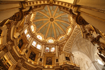 Fototapeta na wymiar Inside the Cathedral of Spain
