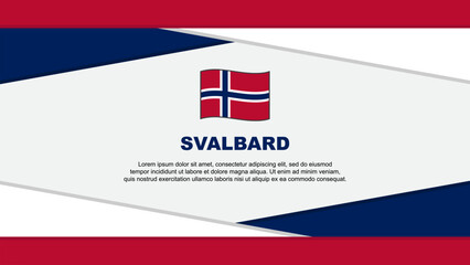Svalbard Flag Abstract Background Design Template. Svalbard Independence Day Banner Cartoon Vector Illustration. Svalbard Vector