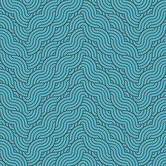 Obraz premium Simple wave line&nbsp;background. Vector illustration.