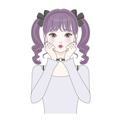 ぶりっこする女の子