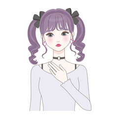 心配する女の子