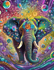 Fototapeta premium Abstract animal wall art 