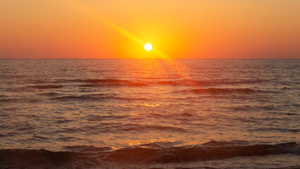 Amazing Tuscan sunset. Marina di Pietrasanta