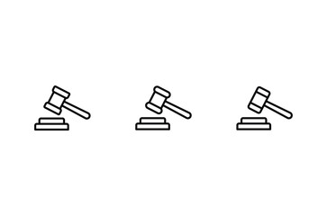 gavel vector icon. gavel symbol icon