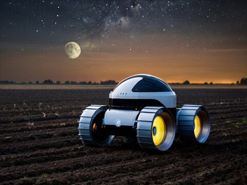 Terrestrial drone with artificial intelligence carrying out agricultural monitoring tasks