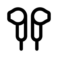 earbuds line icon