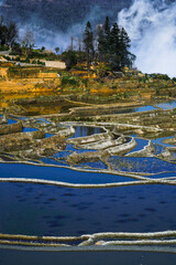 Yuanyang Terraced Fields in Yunnan Province, China
