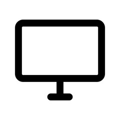 monitor line icon