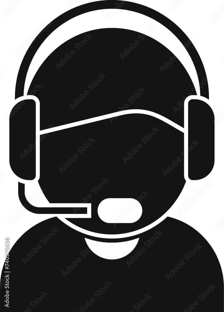 Poster deliver call support icon simple vector. tracking parcel. help online calling