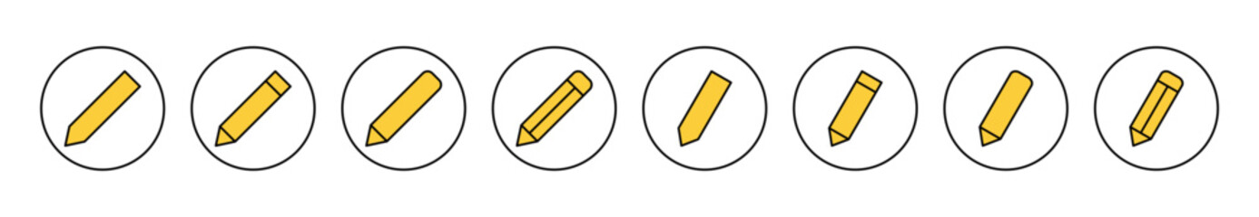 Pencil icon set vector. pen sign and symbol. edit icon vector