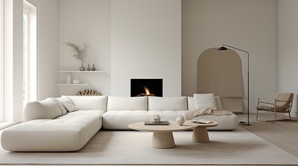 Interior composition of modern luxury living room 