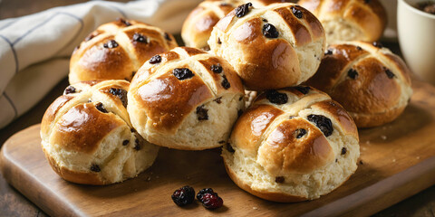 Golden Hot Cross Buns