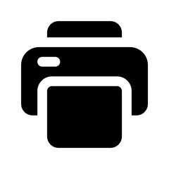 printer glyph icon