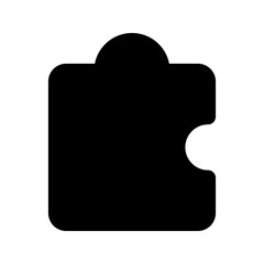 puzzle glyph icon