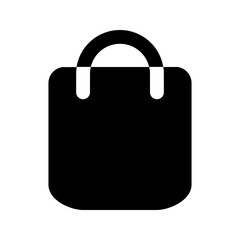 shopping bag glyph icon