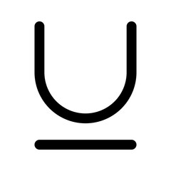 underline glyph icon