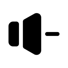 volume down glyph icon