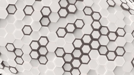 Wallpaper 4k animation random hexagon motion background