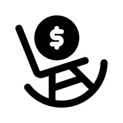 pension glyph icon