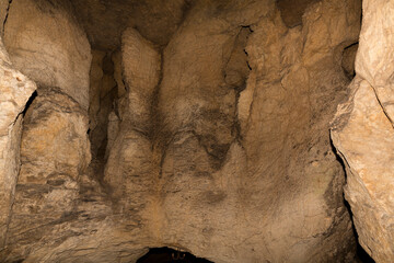 Speleology. The Bacho Kiro cave, Dryanovo, Bulgaria.