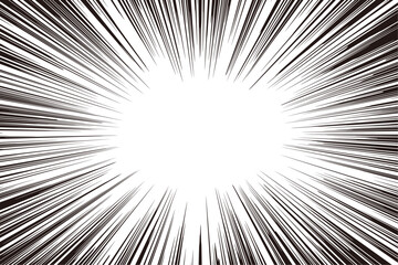 放射状の吹き出し、漫画風のフキダシ、ウニフラッシュのベクターイラスト