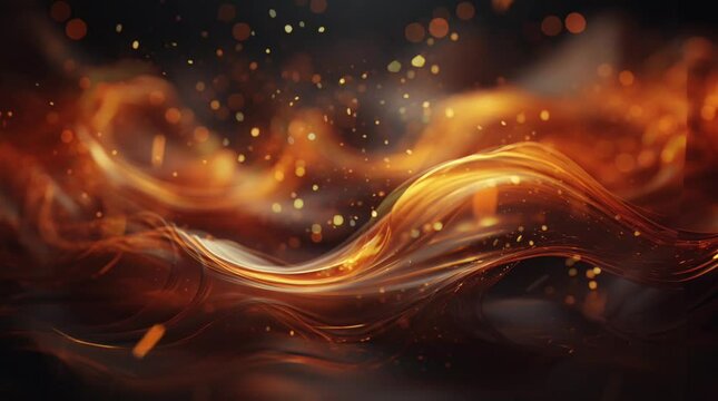 Background spiral particle blowing twirling