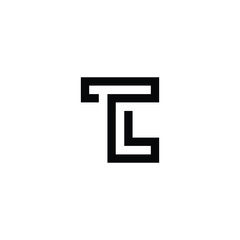 Fototapeta premium T and L htuf typography abstract icon logo