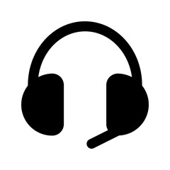 headphone glyph icon