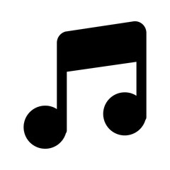 music note glyph icon