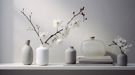 white flowers in a vase