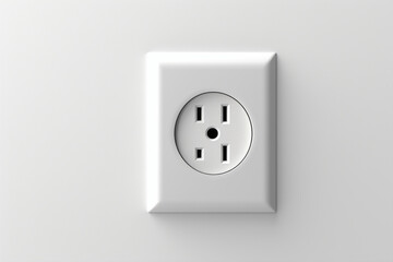 A mockup of a sleek, modern electrical plug against a clean background with ample copy space