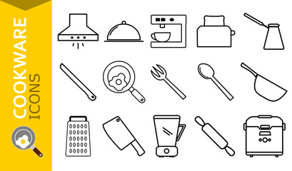 cookware icon simple vector illustration