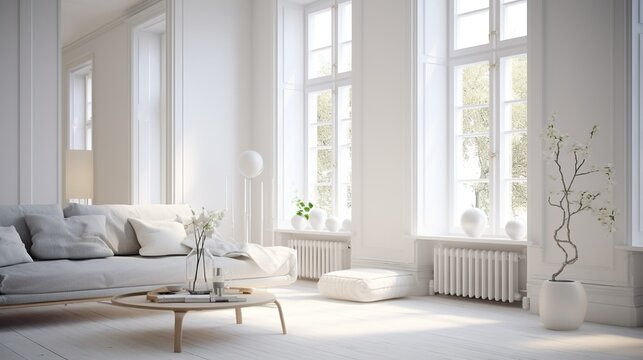 Interior design of modern luxury living room 