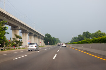 Fototapeta premium truck on highway