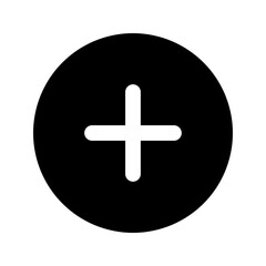 Obraz premium add glyph icon
