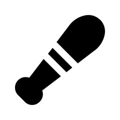 baseball bat glyph icon