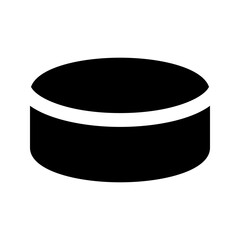hockey puck glyph icon