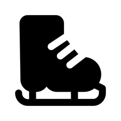 ice skate glyph icon